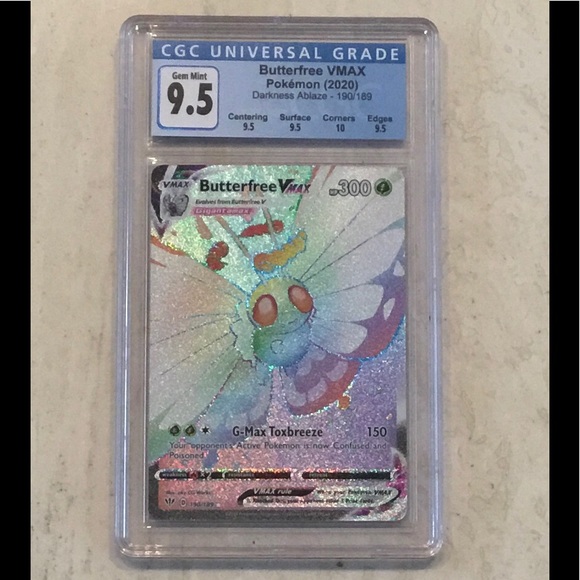 Pokemon Other Butterfree Vmax Pokemon 9189 Secret Rare Rainbow
